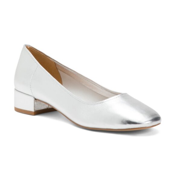 SILENT D Leather Annabelle Low Heels - Picture 1 of 3